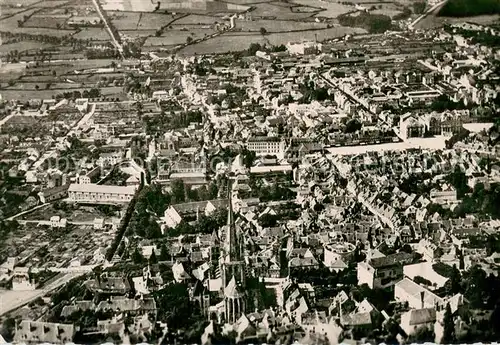 Autun Vue d avion sur le Centre Ouest de la ville antique Autun