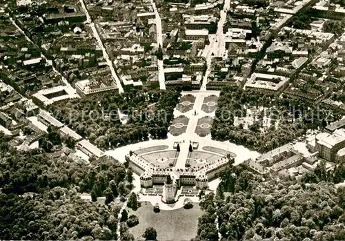 Karlsruhe_Baden Schloss Park Fliegeraufnahme Karlsruhe_Baden