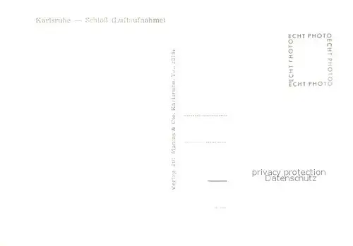 Karlsruhe_Baden Schloss Park Fliegeraufnahme Karlsruhe_Baden