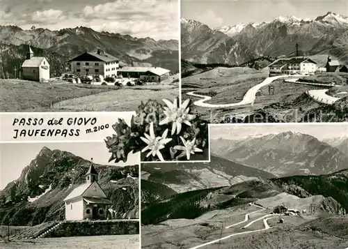 Jaufenpass_Passo_del_Giovo Berghotel Kapelle Gebirgspanorama Edelweiss 