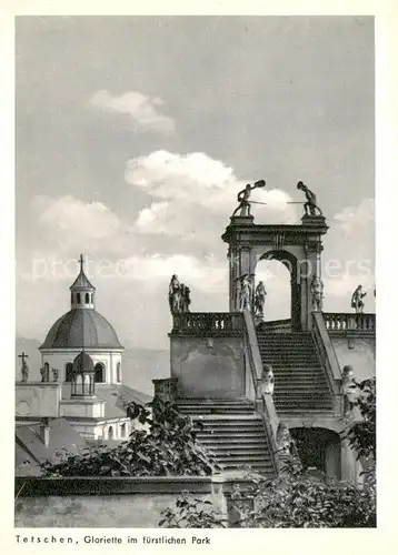 Tetschen Bodenbach_Boehmen Gloriette im fuerstlichen Park Aus dem Jahrweiser Schoenes Sudetenland 28 Bildkarten der verlorenen Heimat Tetschen Bodenbach Boehmen