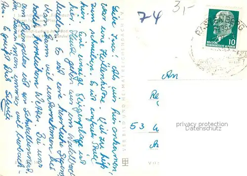 Rastenberg Jugendherberge Freundschaft Ernst Thaelmann Platz Partie an der Lossa Friedrich Ludwig Jahn Bad Rathaus HOG Ratskeller Rastenberg