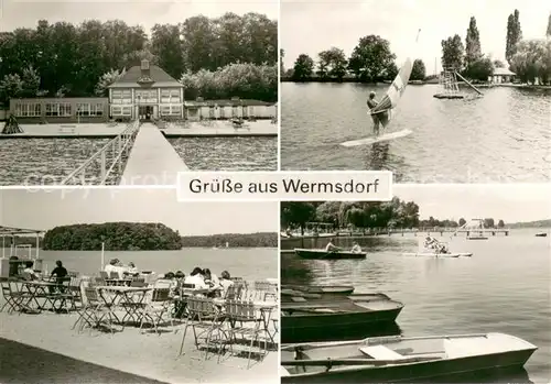 Wermsdorf Horstseebad Badesteg Gaststaette Terrasse Wermsdorf