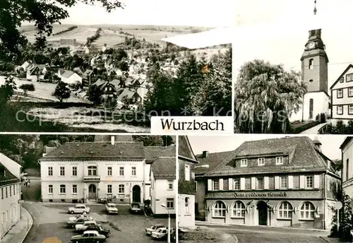 Wurzbach Panorama Ortszentrum Hotel Gaststaette Kirche Wurzbach