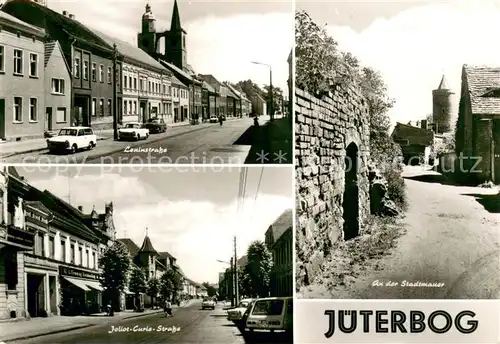 Jueterbog Leninstrasse Joliot Curis Strasse Stadtmauer Jueterbog
