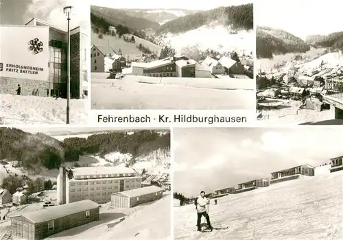 Fehrenbach_Thueringer_Wald Erholungszentrum Fritz Sattler Wintersport Fehrenbach_Thueringer_Wald