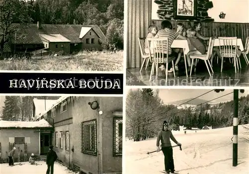 AK / Ansichtskarte Lanov Havirska bouda Bergbaude Wintersport im Riesengebirge 