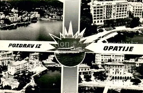AK / Ansichtskarte Opatija_Istrien Flliegeraufnahmen Opatija_Istrien