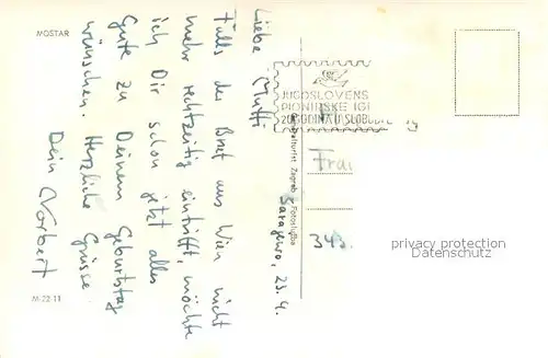 AK / Ansichtskarte Mostar_Moctap Stadtansichten Moschee Bruecke Mostar_Moctap