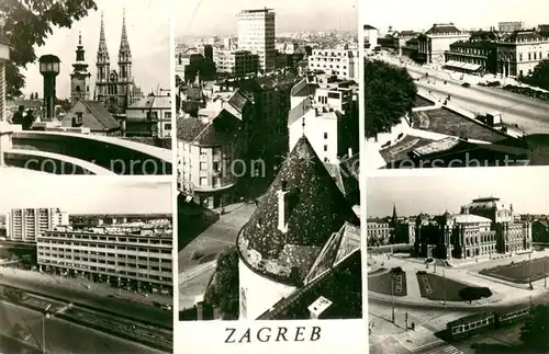 AK / Ansichtskarte Zagreb Stadtansichten Sehenswuerdigkeiten Zagreb