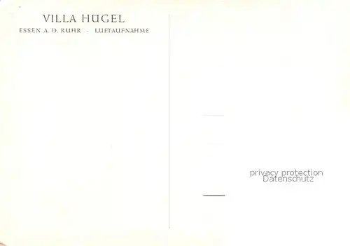 AK / Ansichtskarte Essen_Ruhr Villa Huegel Fliegeraufnahme Essen_Ruhr