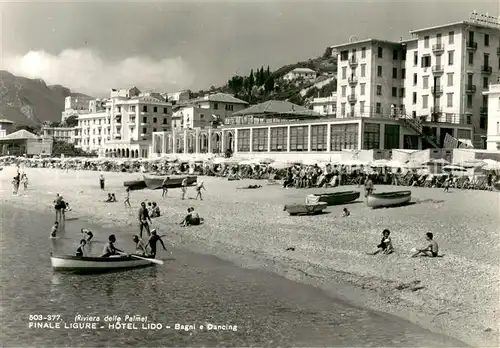 AK / Ansichtskarte Finale_Ligure Hotel Lido Spiggia Riviera delle Palme Finale_Ligure