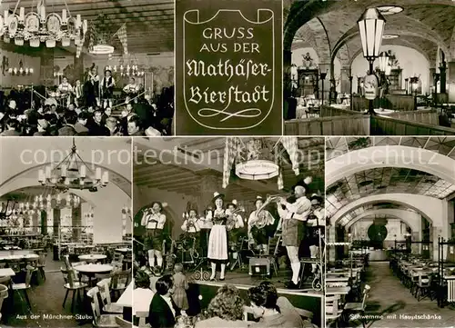 AK / Ansichtskarte Muenchen Mathaeser Bierstadt Gaststaettenbetriebe Reiss Muenchen