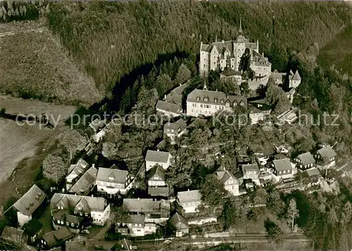 AK / Ansichtskarte Lauenstein_Oberfranken Burg Lauenstein Fliegeraufnahme Lauenstein_Oberfranken