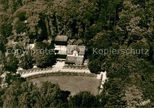 AK / Ansichtskarte Koenigslutter_Elm Waldgaststaette Tetzelstein Fliegeraufnahme Koenigslutter Elm