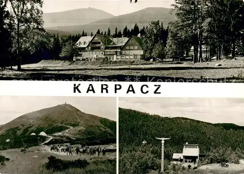 Karpacz Hotel gorski Orlinek Sniezka Berghotel Wanderung Sessellift Riesengebirge Karpacz