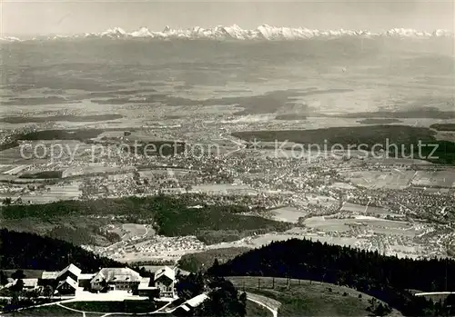 Weissenstein_SO mit Alpenkette Fliegeraufnahme Weissenstein_SO