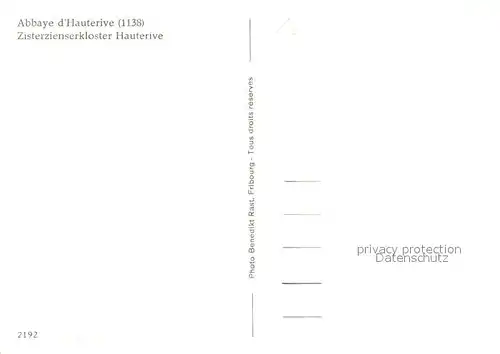 Hauterive_FR Abbaye Zisterzienserkloster Hauterive FR