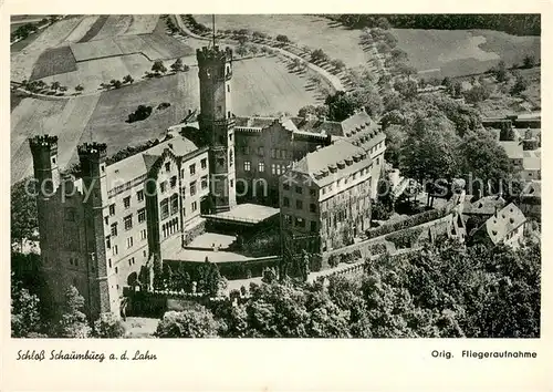 Balduinstein Schloss Schaumburg Original Fliegeraufnahme Balduinstein