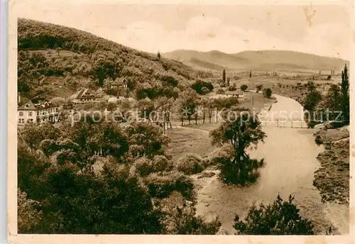 Bad_Sobernheim Panorama mit Kurhaus Dhonau mit Nebengebaeuden und Luftparks Bad_Sobernheim
