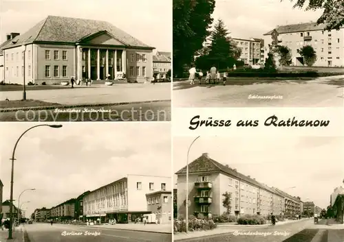 Rathenow Kulturhaus Schleusenplatz Berliner Strasse Brandenburger Strasse Wohnsiedlung Rathenow
