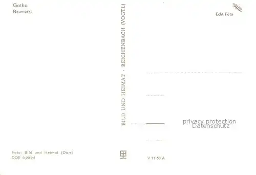 Gotha_Thueringen Neumarkt Kirche Gotha Thueringen