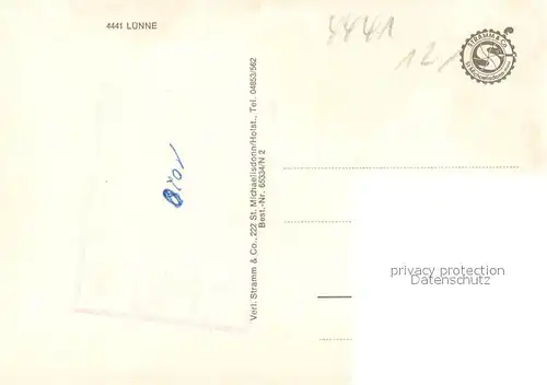 Luenne Blauer See Wassermuehle Plantluenne Bruecke Blick zur Kirche Luenne