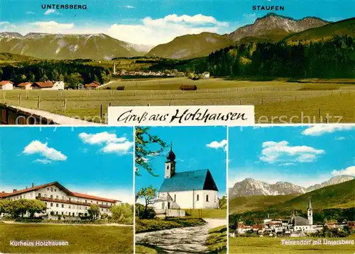 Holzhausen_Bad_Reichenhall Panorama mit Untersberg und Staufen Berchtesgadener Alpen Kurheim Kirche Teisendorf Holzhausen_Bad