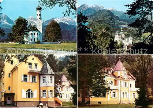 Hohenschwangau Kirche Schloss Neuschwanstein Alpenpanorama Erholungsheim Martha Maria Hohenschwangau