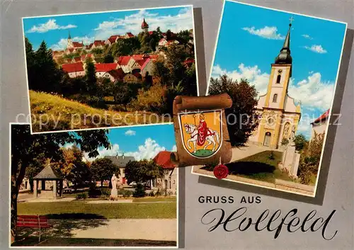 Hollfeld Ortsansichten Kirche Denkmal Wappen Hollfeld