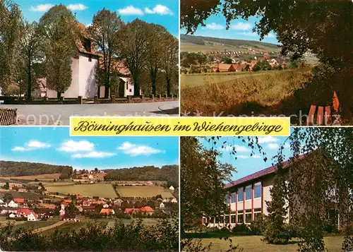Boerninghausen Panorama Wiehengebirge Kirche Schule Boerninghausen