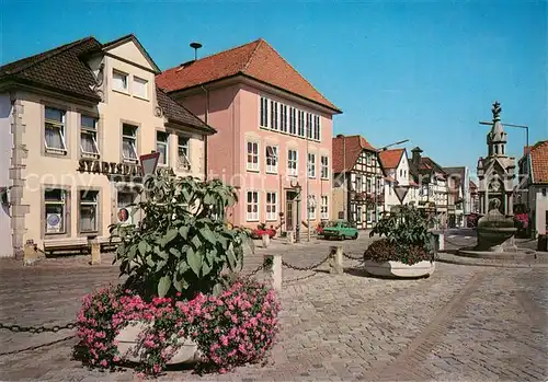 Obernkirchen Marktplatz Brunnen Rathaus Obernkirchen
