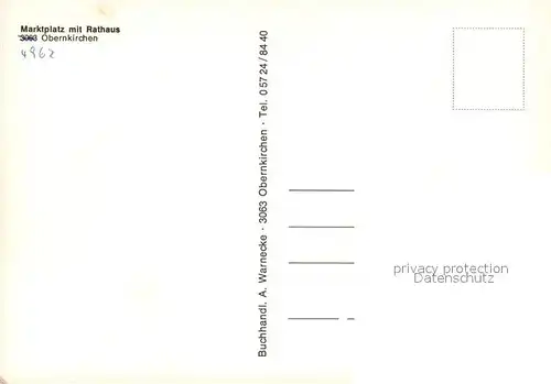 Obernkirchen Marktplatz Brunnen Rathaus Obernkirchen