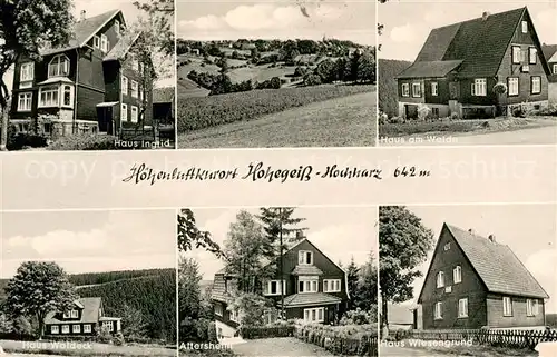 Hohegeiss_Harz Haus Ingrid Haus am Walde Haus Waldeck Altersheim Haus Wiesengrund Hohegeiss Harz