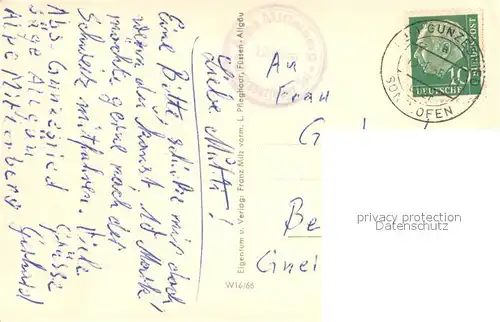 Gunzesried Panorama Saegegebiet Ostertal Riedbergerhorn Gunzesried