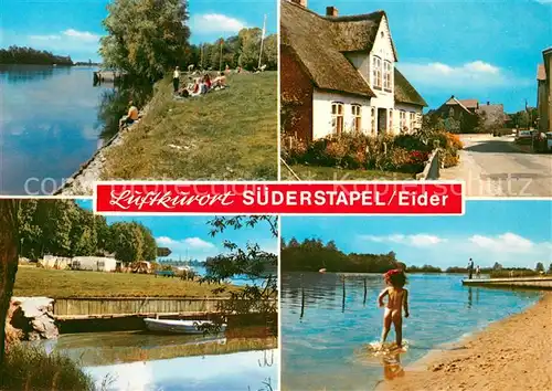 Suederstapel Eiderpartien Ortsmotiv Suederstapel