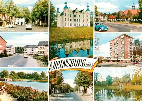 Ahrensburg Rondeel Schaeferweg Freibad Schloss Manhagener Allee Marktstrasse Hochhaus Schlossmuehle Ahrensburg