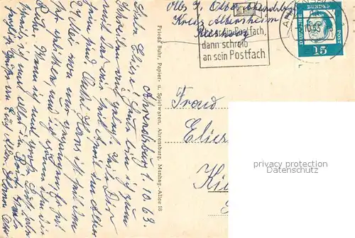 Ahrensburg Schloss Altersheim Kirche mit Gottesbuden Ahrensburg