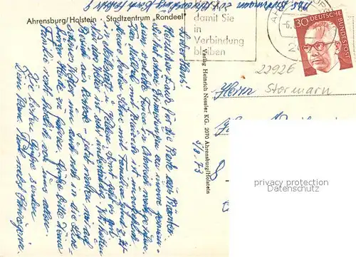 Ahrensburg Stadtzentrum Rondeel Ahrensburg