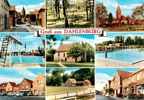 Dahlenburg Orts und Teilansichten Schwimmbad Sprungbrett Dahlenburg