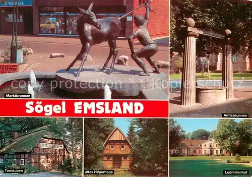 Soegel Marktbrunnen Amtsbrunnen Teestuben Altes Heuerhaus Ludmillenhof Soegel