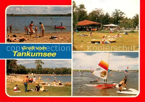 Isenbuettel Erholungsgebiet Tankumsee Strandpartien Surfer Isenbuettel