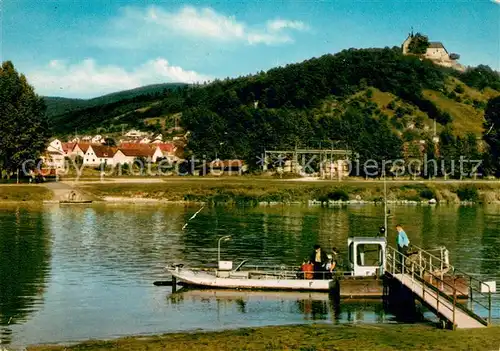 Grossheubach Panorama mit Kloster Engelberg und Bootsanlegesteg Grossheubach