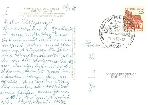 Groesdorf Gasthaus zum Blauen Hecht Groesdorf