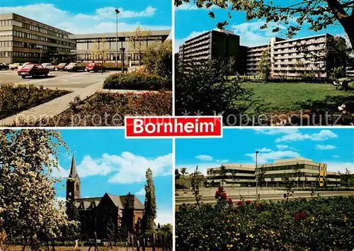 AK / Ansichtskarte Bornheim_Rheinland Rathaus Wohn  und Kurzentrum Beethoven Kirche Schulzentrum Bornheim_Rheinland