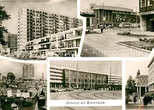 AK / Ansichtskarte Rotterdam Motive Innenstadt Hochhaus Hauptbahnhof Rotterdam