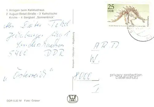 AK / Ansichtskarte Sondershausen_Thueringen Anlagen beim Kaliklubhaus August Bebel Strasse Kirche Bergbad Sonnenblick Freibad Sondershausen Thueringen