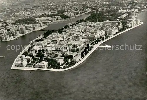 AK / Ansichtskarte Zadar_Zadra_Zara Halbinsel Fliegeraufnahme Zadar_Zadra_Zara