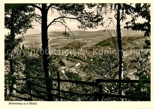 AK / Ansichtskarte Rotenburg_Fulda Panorama Blick ins Tal Rotenburg Fulda