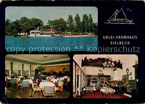 AK / Ansichtskarte Sielbeck_Holsteinische Schweiz Uklei Faehrhaus Restaurant Cafe Hotel Sielbeck